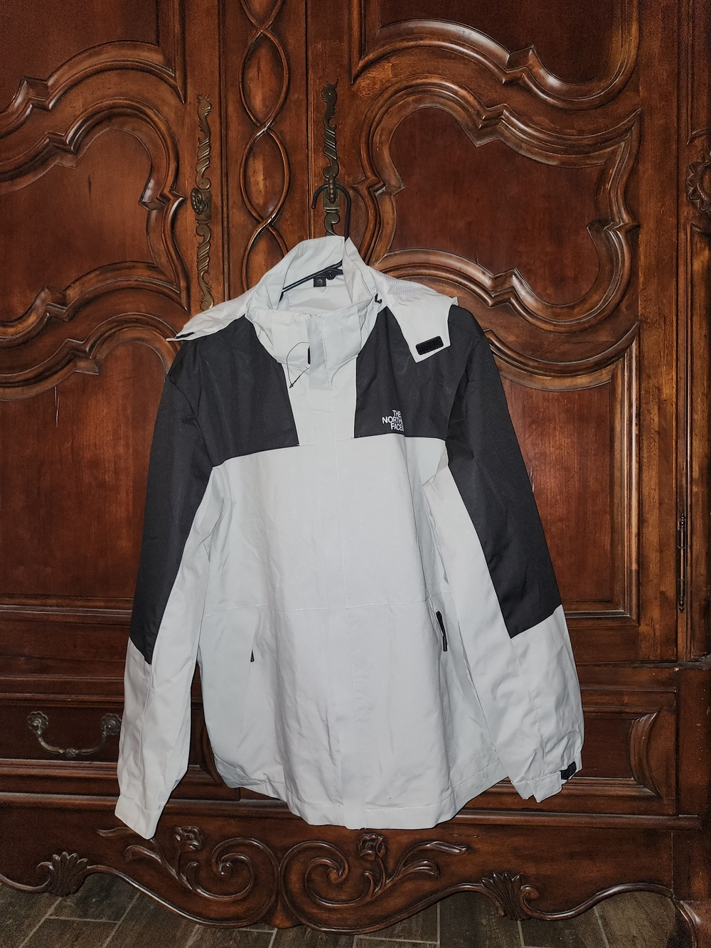 The North Face Men’s Two-Tone Grey & Black Waterproof Jacket